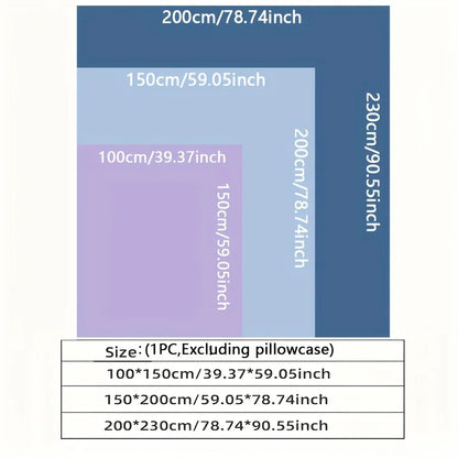 Dual-Sided Large Cooling Blanket for Summer – Lightweight Quilted Polyester Throw for Hot Sleepers, Soft & Machine Washable Bedding