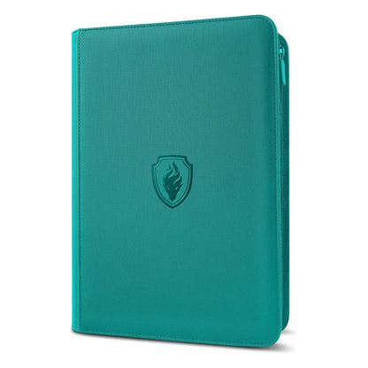 9-Pocket Trading Card Binder - 360-Card Zipper Album with Premium PU Cover