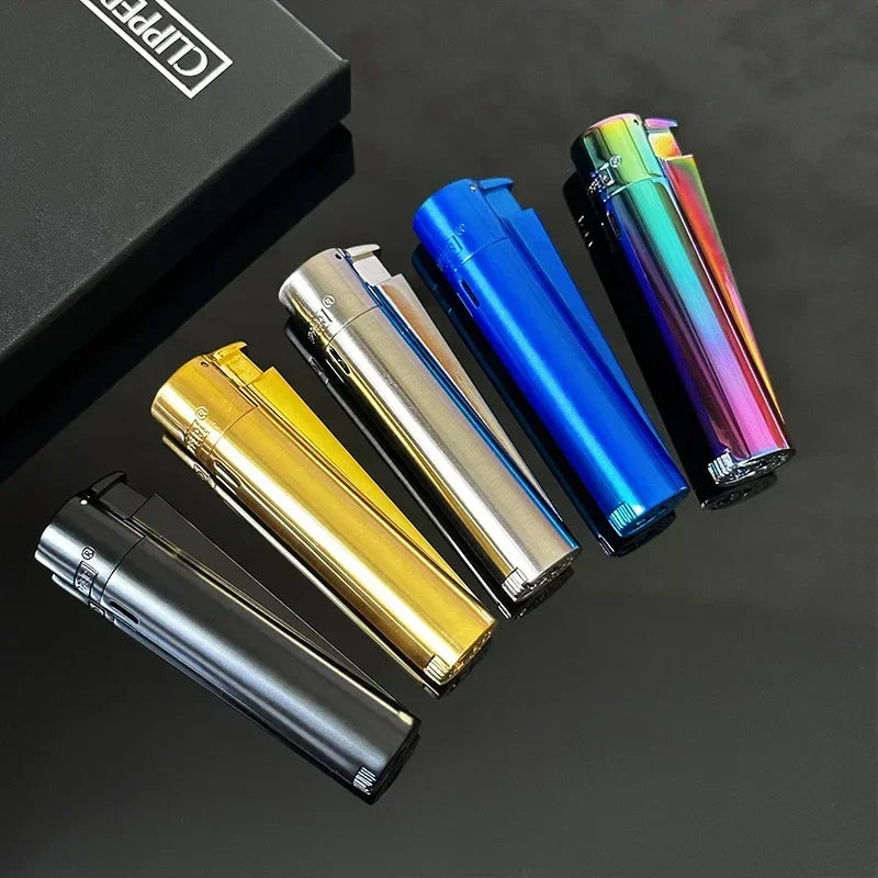 Original Metal Jet Butane Lighter — Windproof Turbo Gas Lighter, Portable Smoking Accessory Gadget for Men