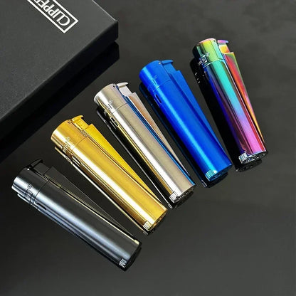 Original Metal Jet Butane Lighter — Windproof Turbo Gas Lighter, Portable Smoking Accessory Gadget for Men