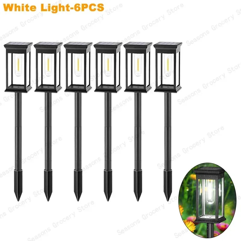 Waterproof LED Solar Garden Lights – Automatic Outdoor Pathway & Driveway Lighting with Dusk-to-Dawn Sensor