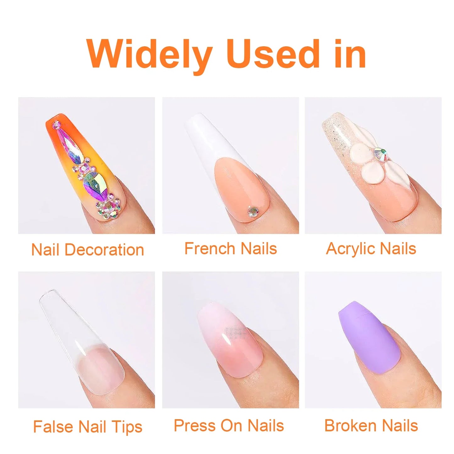 5pcs/2pcs Super Strong Nail Glue – 7g for False Nails, Acrylic, Press-On & Nail Art Decoration, Lasting Adhesion
