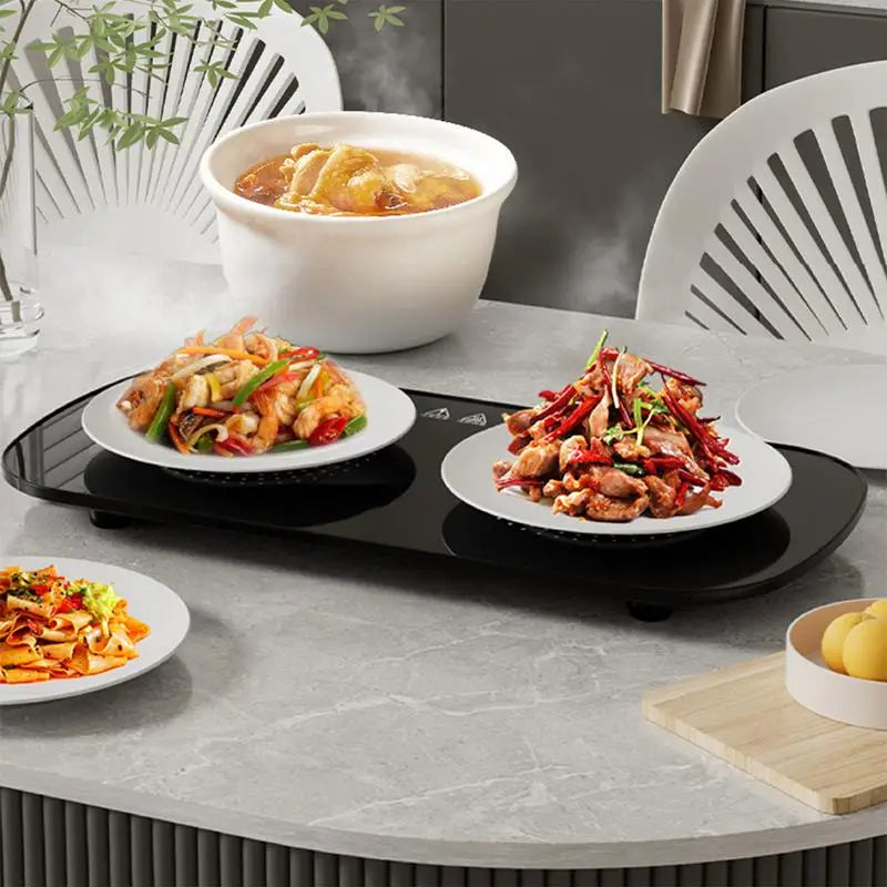 Smart Electric Warming Tray | Adjustable Temperature Control | Keeps Food Hot with Constant Warmer Plate | Heating Food Essential