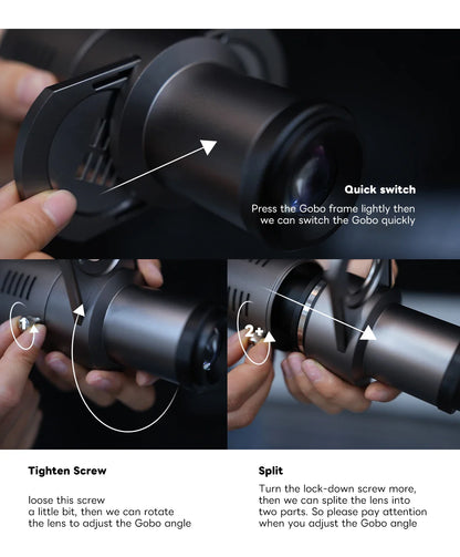 Mini Snoot Projection Attachment – Compatible with Zhiyun, Ulanzi, & Godox Mounts