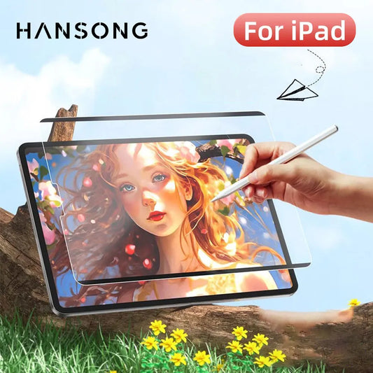 Paperfeel Magnetic Screen Protector for iPad Air & Pro 11/13 (2024 M2/M4) – Compatible with iPad 10th, 9.7, 10.2, 10.5, Mini 4/5/6, 5th–9th Gen