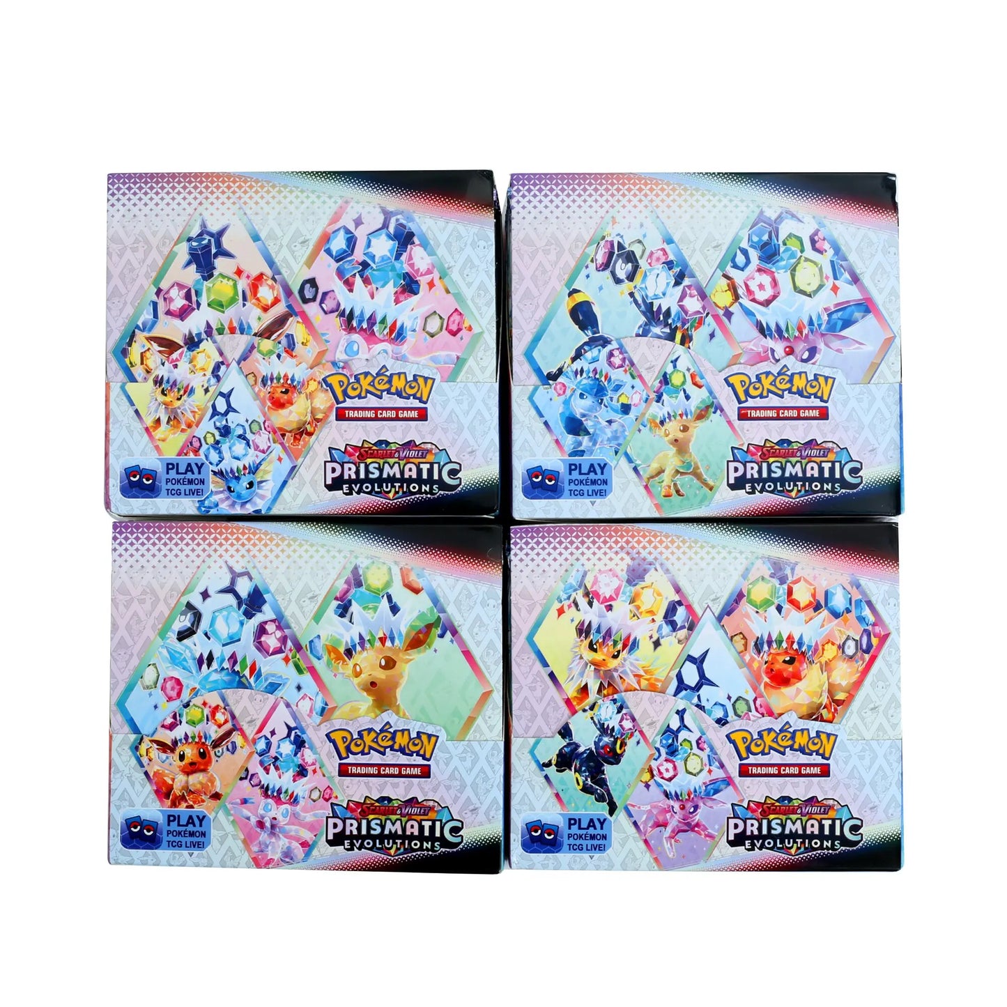 360-Piece Pokémon Card Set – Prismatic Evolutions Scarlet & Violet, 151 Surging Sparks Paldean Fates English Booster Battle Cards