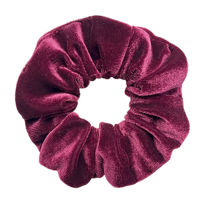 Vintage Velvet Hair Scrunchies for Women & Girls – Solid Color Ponytail Holder Elastic Hair Bands, Soft Fashion Hair Ties Accessories