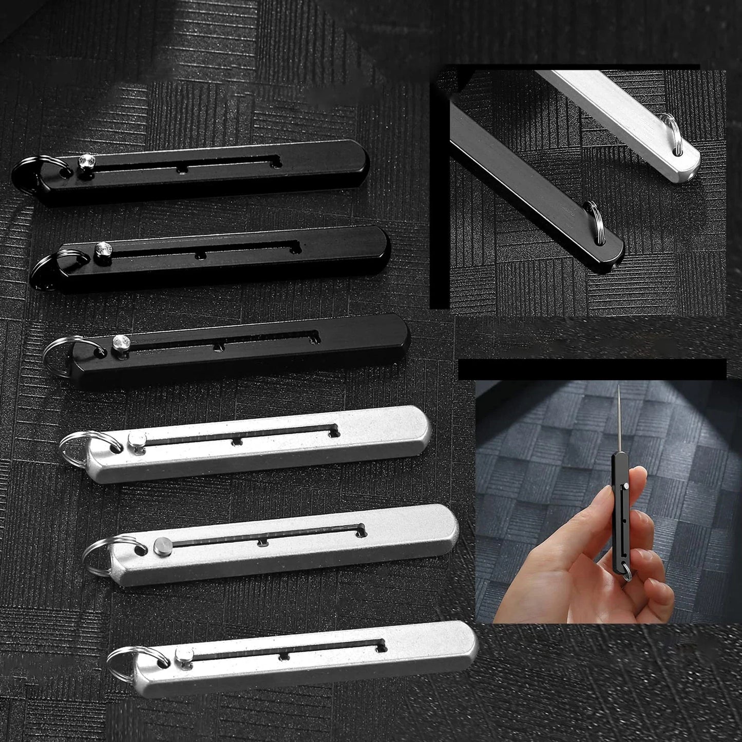 Portable Titanium Toothpicks with Metal Holder - High-Quality Toothpick for Outdoor Picnic and Camping