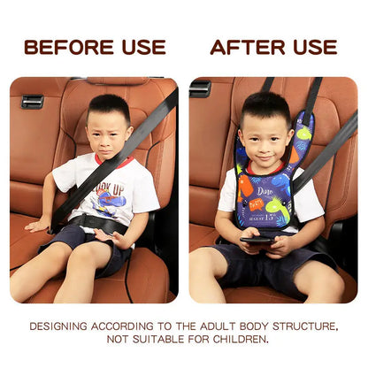 Child Seat Belt Shoulder Cover – Safety Positioner & Neck Protection for Kids, Car Seatbelt Adjustment Holder