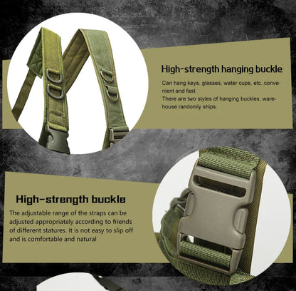 Tactical MOLLE Vest | Quick Release Hunting & CS Training Chest Vest with AK Belly Pockets