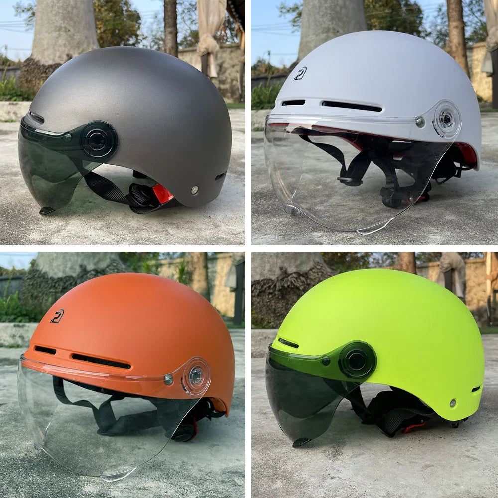 PEMILA Full Edge Wrap Cycling Helmet – MTB & Road Bike Helmet with Goggles, Ear Protection, for E-Bike & Bicycle