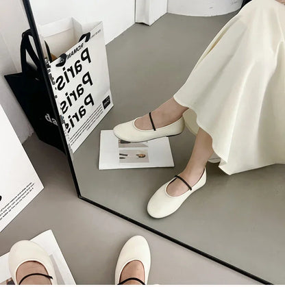 Designer Women’s Flats – Fashionable Slip-On Soft Sole Ballet Shoes, Casual Outdoor Ballerina Shoes for Ladies