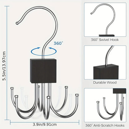 1/2 Piece Multifunctional Metal Hook – Multi-Claw Bag & Tie Storage for Scarves, Belts, and Home Organization