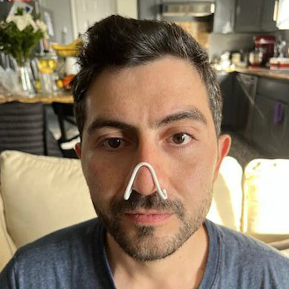 Silicone Nasal Dilator for Snore Reduction and Improved Sleep - Anti-Snoring Nose Clip and Nose Vents for Easy Breathing