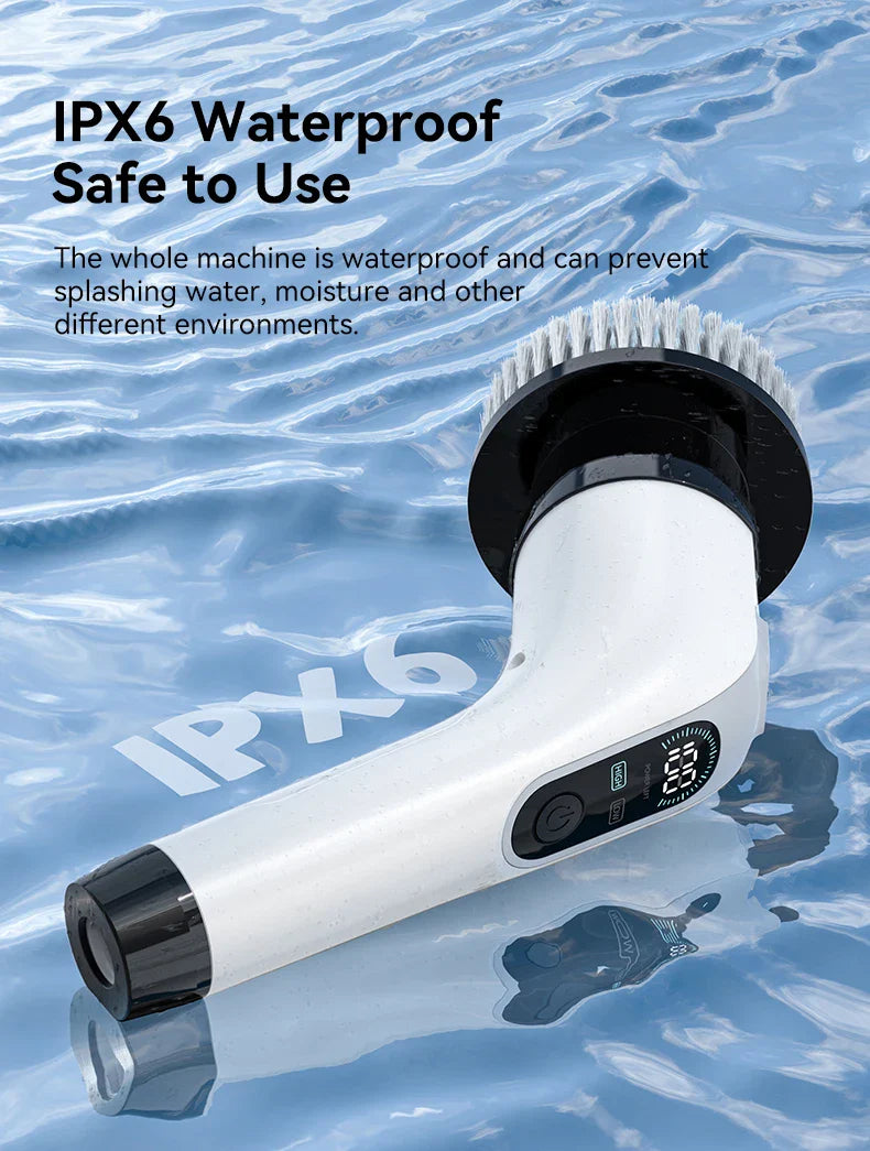 Cordless Electric Cleaning Brush – Multifunctional Handheld Spin Scrubber with 7 Attachments for Bathroom & Kitchen