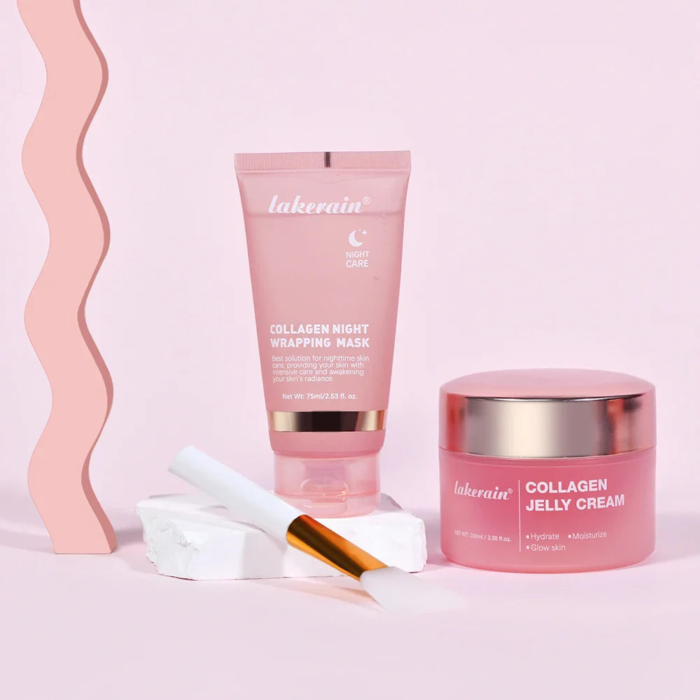 Collagen Jelly Cream – Hydrolyzed Overnight Peel-Off Facial Mask for Hydration & Firming