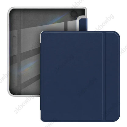 Slim PU Leather Case for KOBO Libra — Shockproof Smart Cover for Libra Colour 2024, Libra 2 2021 7" N428 N418 eBook with Clear Back