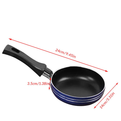 12/14/16cm Mini Non-Stick Frying Pan – Steel Saucepan for Kitchen Cooking, Random Colors