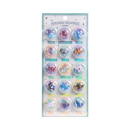 3D Capsule Glue Stickers – Kawaii DIY Diary, Mobile Phone & Camera Decoration, Cute Relief Stickers