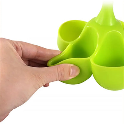 5-Hole Silicone Egg Cooker Tray - High-Temperature Resistant Steamer for Food Grade Complementary Food Preparation