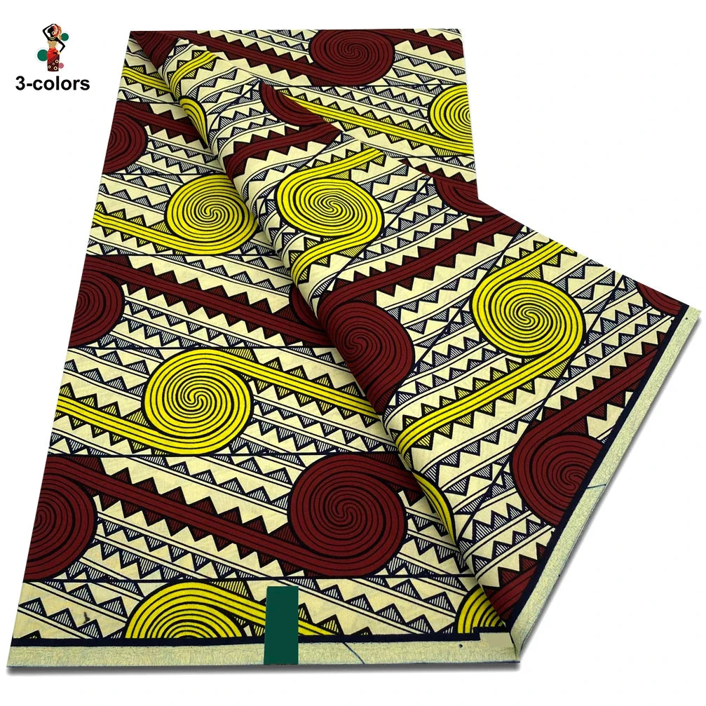 2026 African Ankara Wax Print Fabric - 100% Cotton Soft Dutch Hollandais Pagne for Dresses