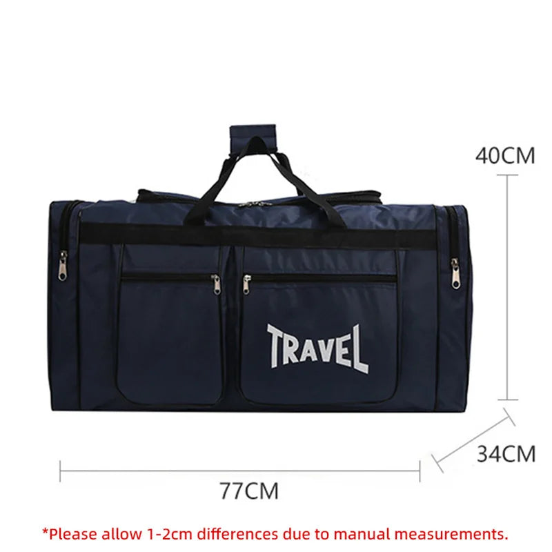 Foldable Travel Bag Y36A – Large Capacity Waterproof Business & Sports Duffel, Wear-Resistant Portable Handbag