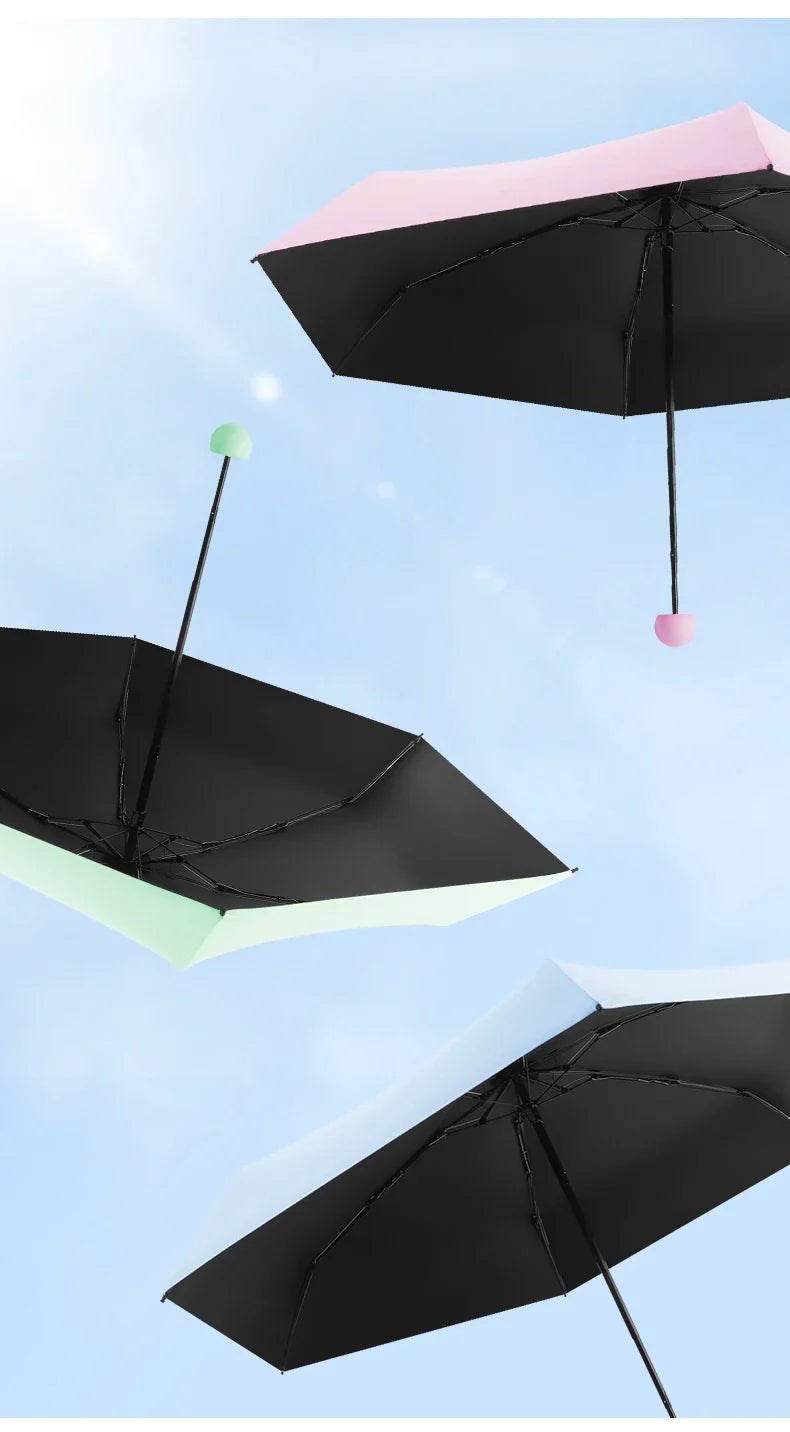 Flat 50% Off Women’s Sun Protection Parasol – Anti-UV Dual-Use Sunny & Rainy Pocket Umbrella