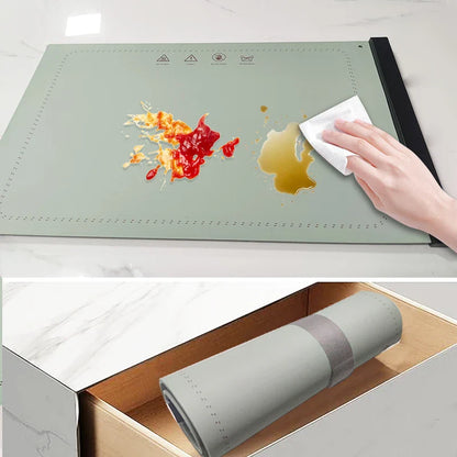 Silicone Heating Mat for Food – Adjustable Temperature Rollable Food Warming Tray for Buffets, Parties, and Sabbath
