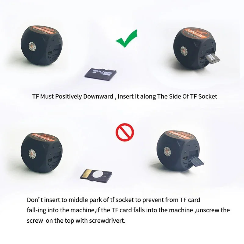 Mini 1080P HD Camera – Night Vision, Wide-Angle, Motion Detection Video Recorder with Magnetic Loop