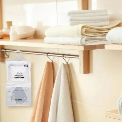 Hanging Dehumidifier Bag – Large Household Moisture & Mildew-Proof Water Absorption Desiccant