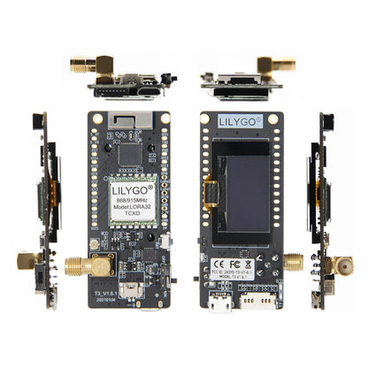 LILYGO® LoRa32 V2.1 ESP32 Development Board — SX1276/1278 Module 433MHz/868MHz/915MHz with 0.96" OLED, DIY WiFi & Bluetooth