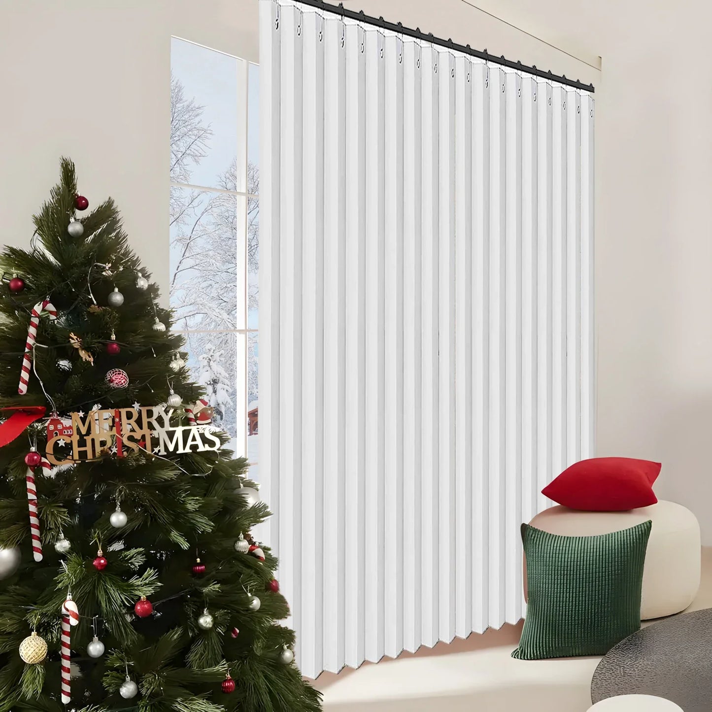 Extra Large Blackout Waterproof Curtain – Thermal Insulated Sliding Door & Shower Drapes for Living Room & Bedroom