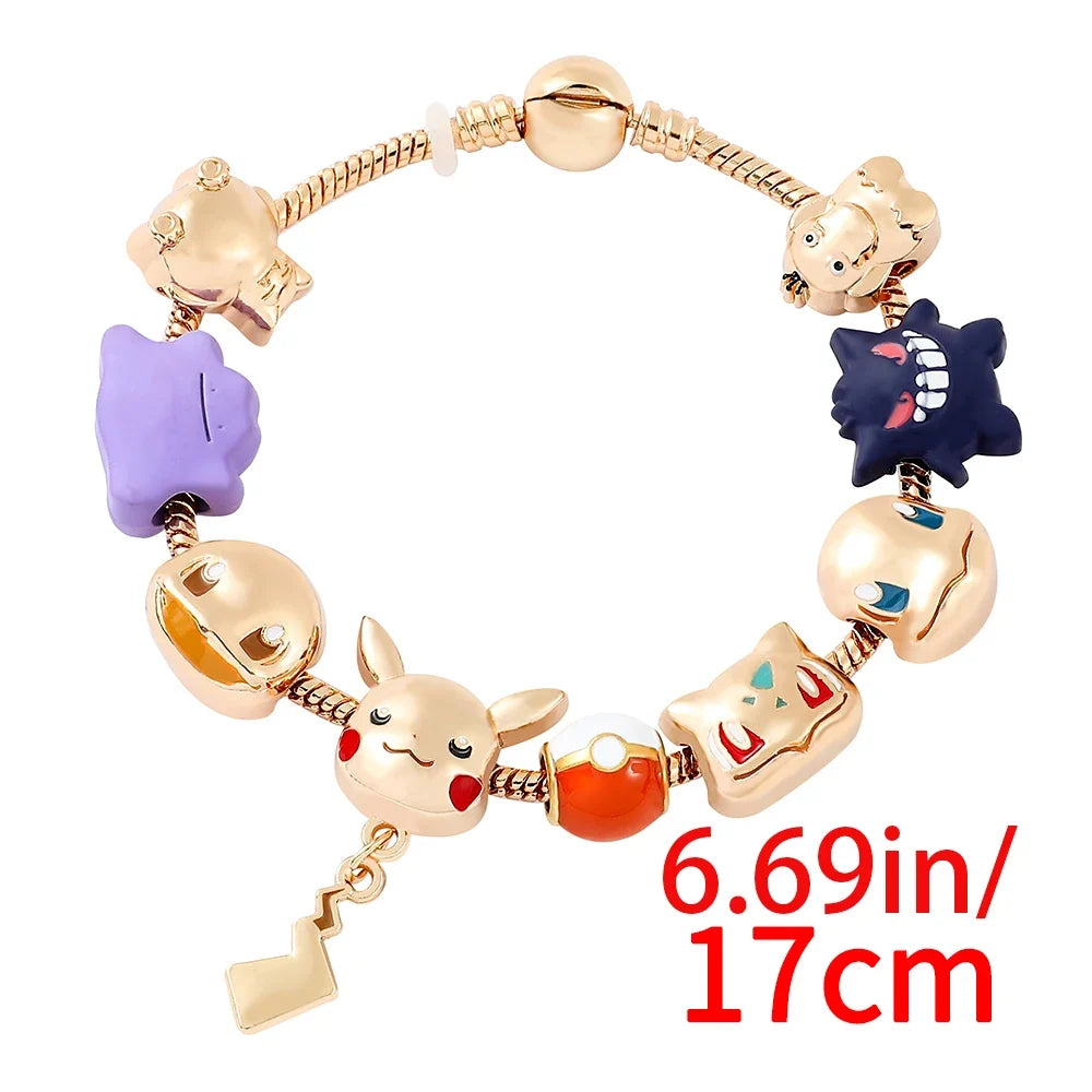 Pokémon Cartoon Bracelet - Adjustable Alloy Anime Bracelet Gift for Fans
