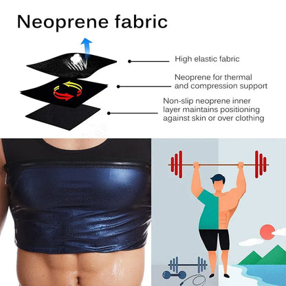 Neoprene Sweat Sauna Vest — Men’s & Women’s Body Shaper Waist Trainer Corset for Slimming