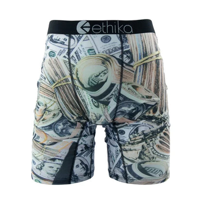 ETHIKA Men’s Boxer Shorts – Breathable Sexy Trunks Underwear, Quick-Dry Swim Underpants, Plus Size S–3XL Comfortable Men’s Boxers