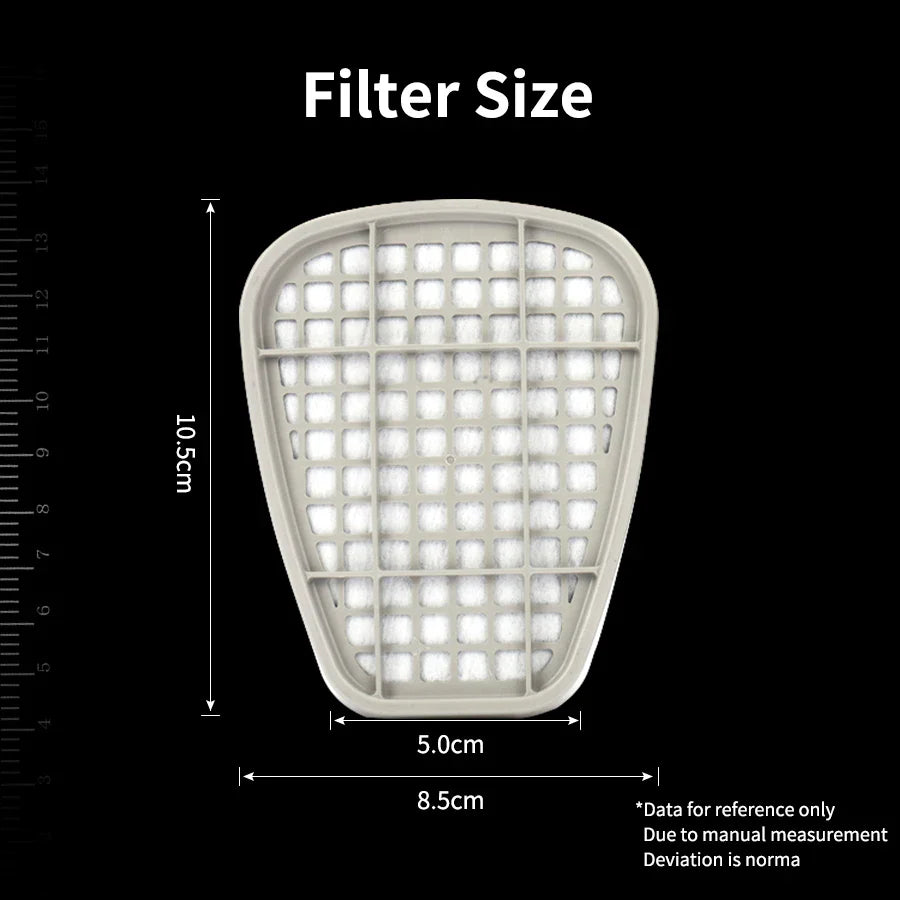 3M 6001 Gas Mask Filters – Dust & Organic Gas Cartridge for 6200, 7502, 6800 Industrial & Chemical Paint Respirators