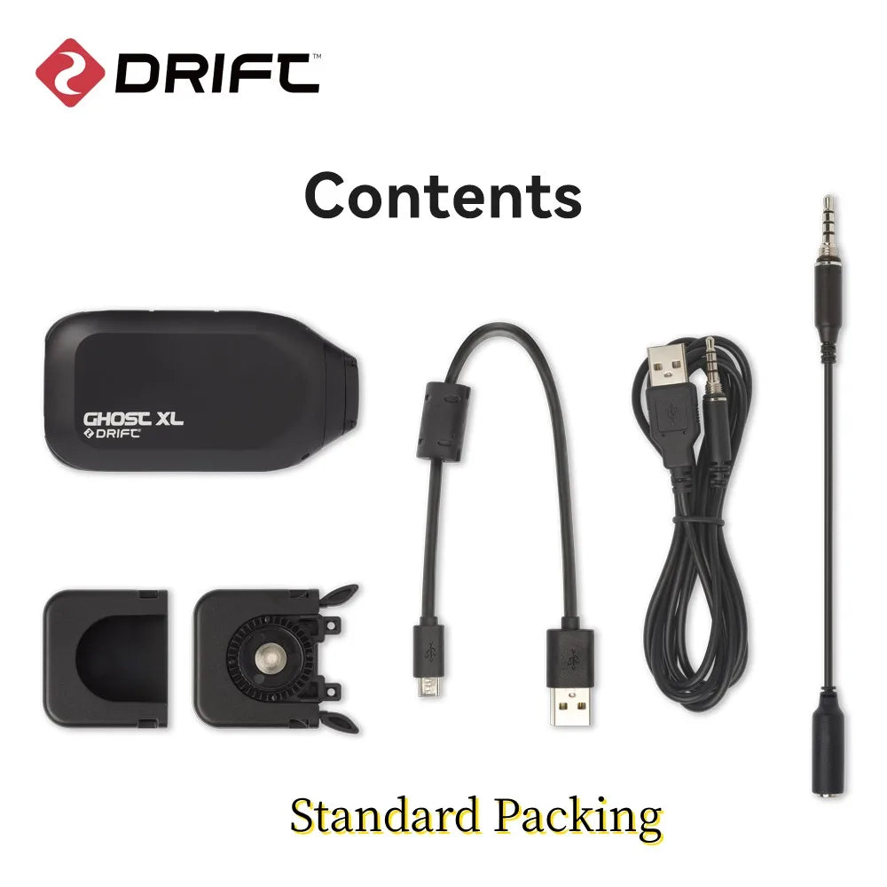 Drift Ghost XL Sport Action Camera - Waterproof 1080P Live Stream Vlog, Motorcycle, Bike & Helmet Cam with WiFi
