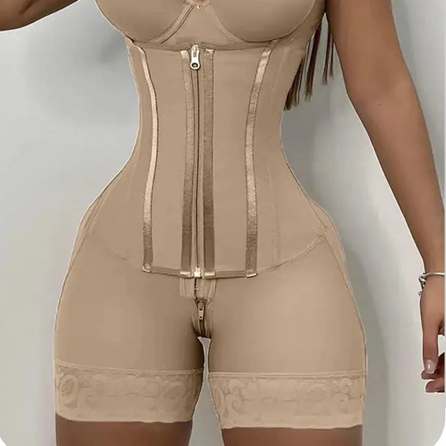 Women’s High Compression Full Body Shapewear – Tummy Control Waist Trainer Girdle Slimming Bodysuit