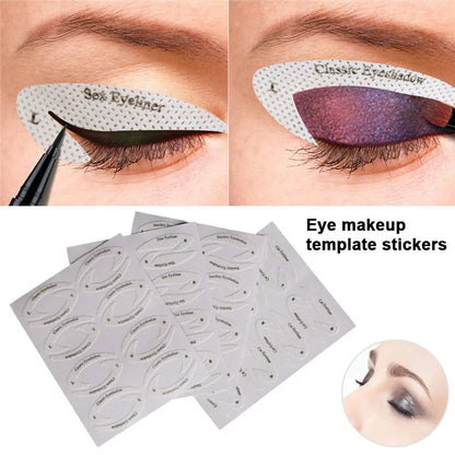 Eyebrow & Eyeshadow Makeup Stencil Set - Eye Makeup Template Tools for Eyeliner Shaping and Styling Guide