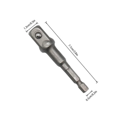 Scissor Jack Adapter — 1/2 Inch Chrome Vanadium Steel Wrench Tool for Automotive Jack & Impact Drill Sockets