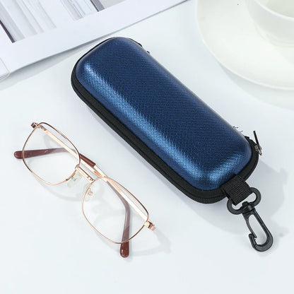 Portable EVA Sunglasses Hard Case with Lanyard: Protective Eyewear Box for Women and Men - Zipper Eyeglass Cover, Convenient Glasses Protector
