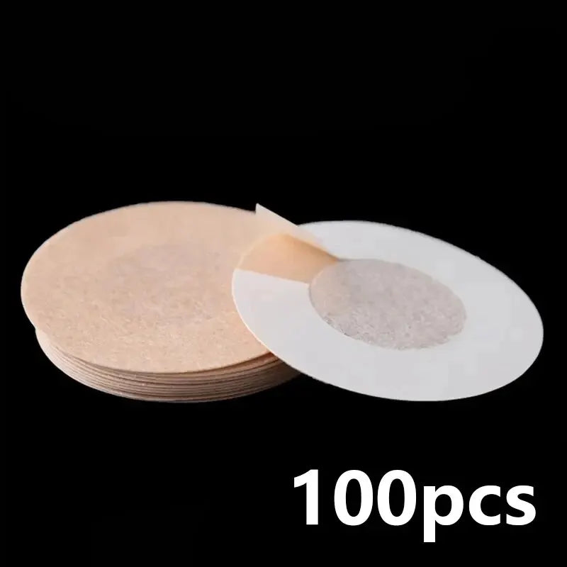 100PC Disposable Cloth Nipple Covers – Invisible Bra Pasties, Breast Petals & Chest Stickers for Women