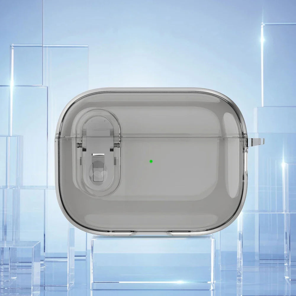 Transparent Crystal Wireless Bluetooth Earphone Case for AirPods Pro 2 – TPU Clear Switch Lock Cover for AirPods 4 (2024)