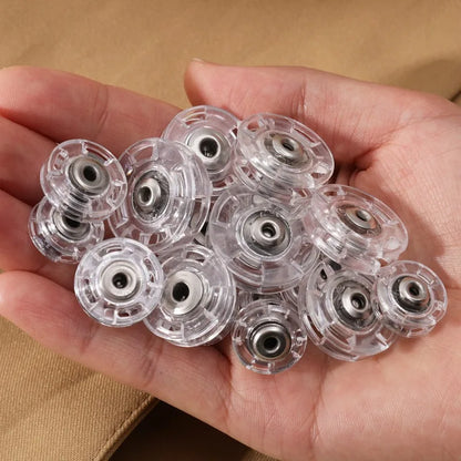 DIY Transparent Plastic Snaps – Invisible Seamless Fasteners, Durable Button Alternatives for Shirts & Dresses