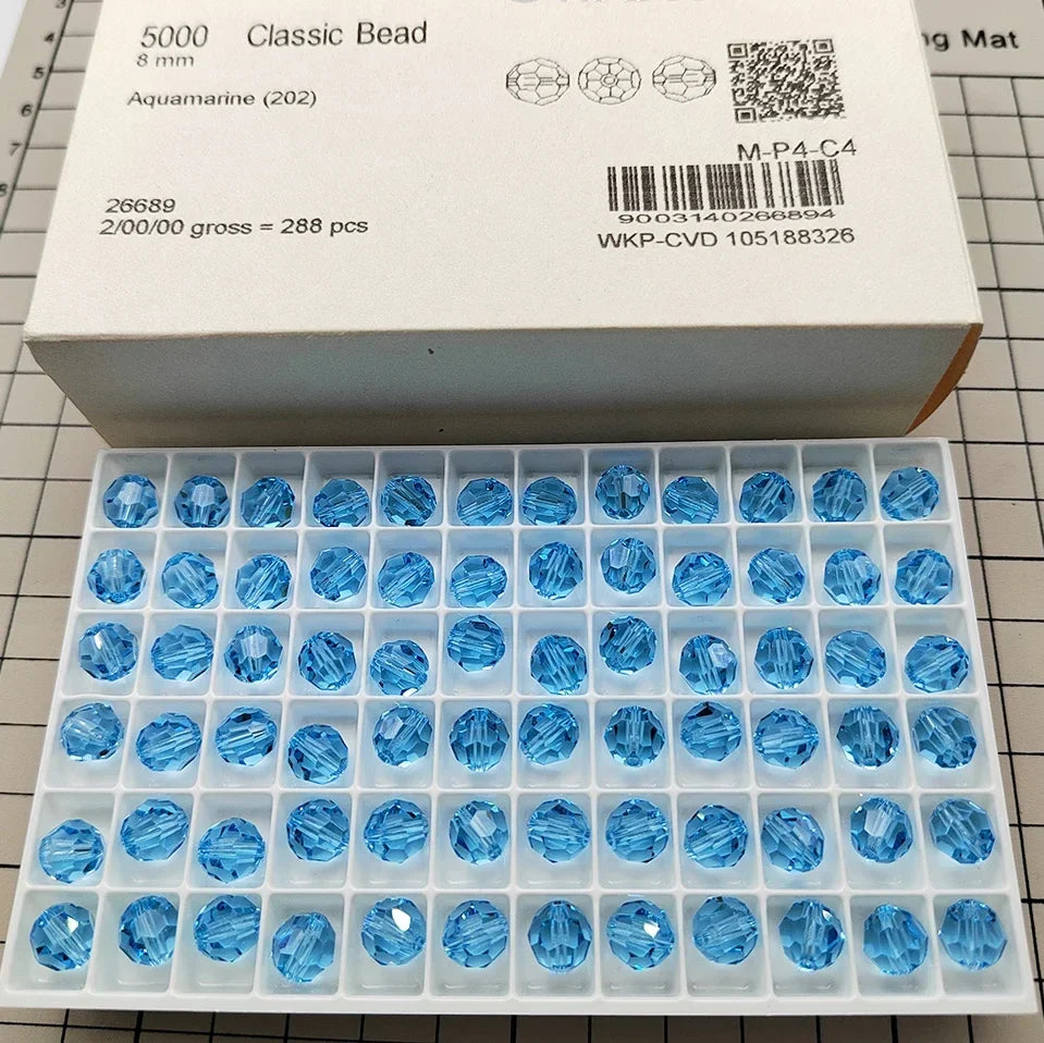 Austrian Crystal Round Beads - 5000pcs Genuine Rhinestone Beads for DIY Bracelet Jewelry Making