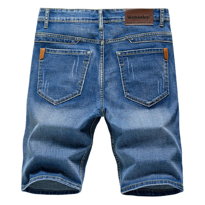 Men’s Slim Fit Stretch Denim Shorts – Classic Summer Business Casual Fashion Shorts