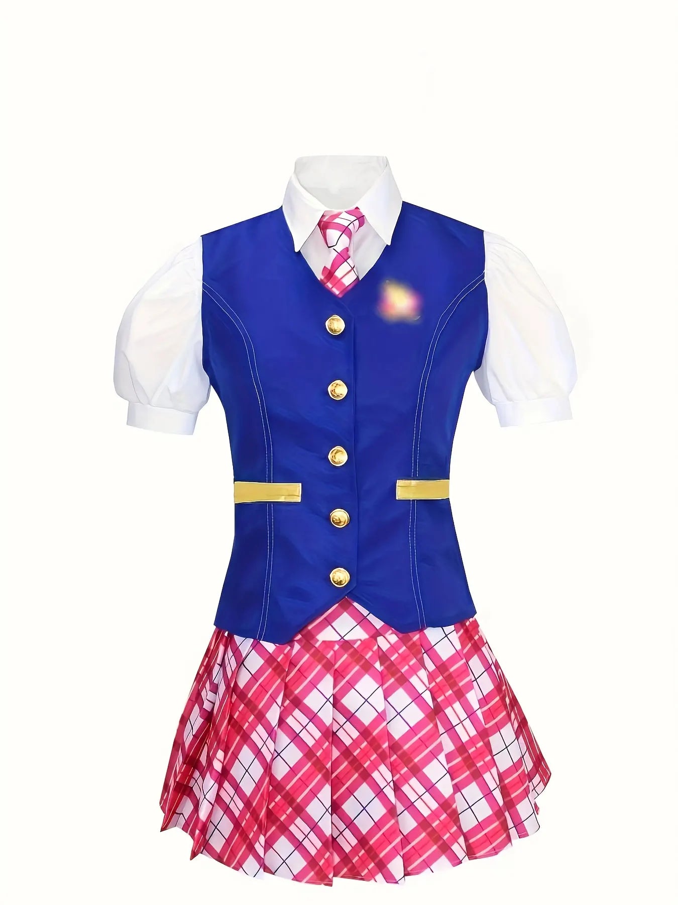 Princess Academy Cosplay Costume Set - Vest, Shirt & Skirt Three-Piece Halloween Uniform Outfit