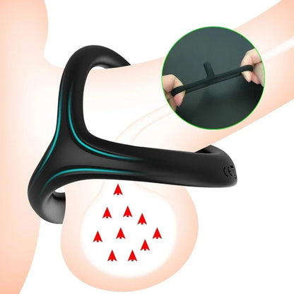 Silicone Penis Rings for Men – Erection Enhancer, Semen Lock, Long-Lasting Delay Ejaculation Adult Sex Toys for Couples 18+