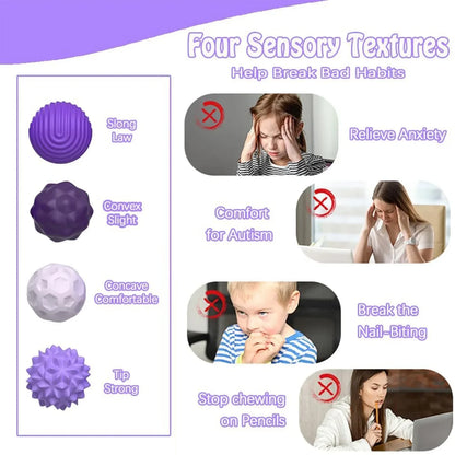 Silicone Magnetic Sensory Fidget Balls – Calming Stress Relief Toy for Kids & Adults   3/3