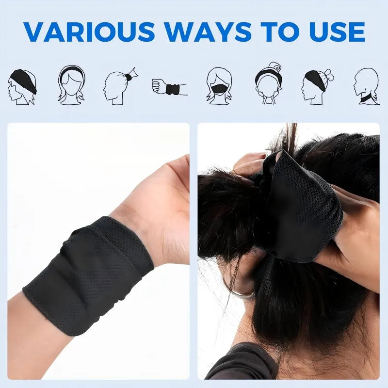 Cooling Sports Headband for Men & Women – Elastic Non-Slip Moisture-Wicking Sweatband for Running, Gym, Yoga & Hiking
